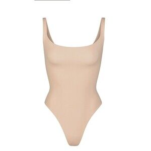 Skims Fits Everybody Square Neck Bodysuit large NWT mica